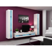 Cama Shelf unit VIGO NEW 180 / 40 / 30 white / white gloss