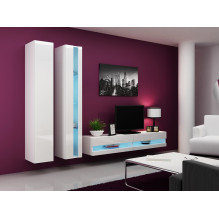 Cama Shelf unit VIGO NEW 180 / 40 / 30 white / white gloss