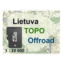 Lietuvos TOPO Offroad žemėlapis kortelėje microSD