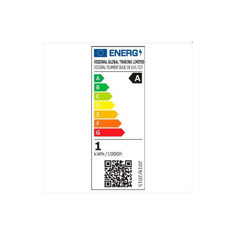 iLike Visional LED spuldze E27 1W 2700K 100lm WW DIMMABLE 1-10 Filament