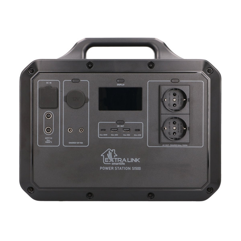 EXTRALINK 1568Wh 1500W LiFePO4 Portable Power Station EPS-S1500F