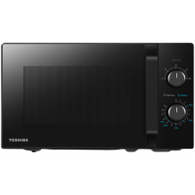 Microwave oven, volume 20L, mechanical control, 800W, 5 power levels, LED lighting, defrosting, cooking end signal, blac