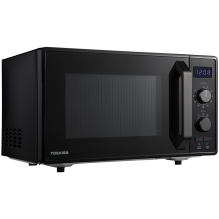 3-in-1 Microwave Oven with Grill and Combination Hob, 23 Litres, Rotating Plate with Storage, Timer, Built-in LED Lights