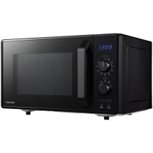 3-in-1 Microwave Oven with Grill and Combination Hob, 23 Litres, Rotating Plate with Storage, Timer, Built-in LED Lights