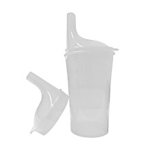 Safety cup to eat and drink transparent
