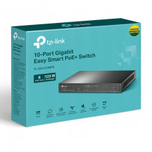 TP-LINK 10 prievadų Gigabit Easy Smart Switch su 8 prievadų PoE+