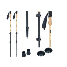 Viking Bamboo Pro Trekking Poles Brown 135