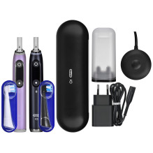 Braun Oral-B iO 9N electric toothbrush set DUO BLACK ONYX &amp; ROSE QUARTZ