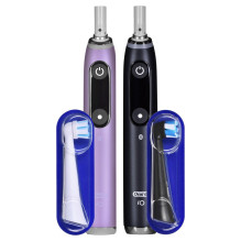 Braun Oral-B iO 9N elektrinis dantų šepetėlių rinkinys DUO BLACK ONYX &amp; ROSE QUARTZ