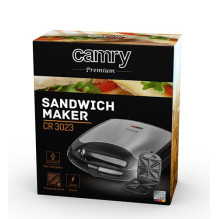 Camry CR 3023 sumuštinių keptuvė 1500 W juoda, pilka