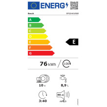 Bosch Serie 2 SPS2HKW58E indaplovė Laisvai pastatoma 10 stalčių E