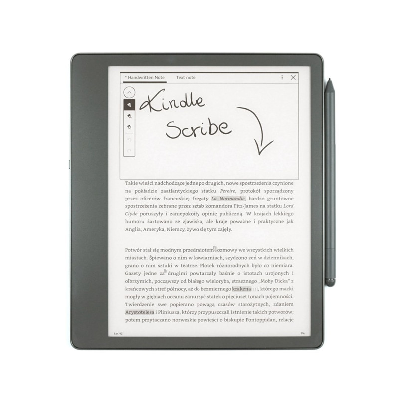 E-knyga „Kindle Scribe“ 10,2 colio 32 GB „WiFi Premium Pen“ pilka spalva