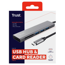 Trust Halyx USB 3.2 Gen 1 (3.1 Gen 1) Type-C 104 Mbit / s Aluminium