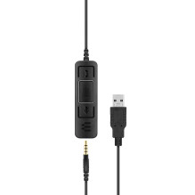 EPOS , SENNHEISER IMPACT SC 75 USB MS laisvų rankų įranga Laidinė galvos juosta Jungtis / Muzika A tipo USB juoda