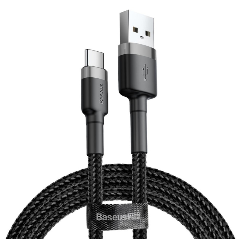 Baseus CATKLF-CG1 USB cable 2 m USB A USB C Black, Grey