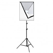 Studijos komplektas Puluz softbox 50x70cm, trikojis, LED lemputė 1 vnt PU5070EU