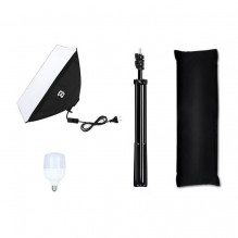 Studio set Puluz softbox 50x70cm, tripod, LED bulb 1 pcs PU5070EU