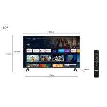 TCL S54 Series 40S5400A TV 101.6 cm (40&quot;) Full HD Smart TV Wi-Fi Silver 220 cd / m²