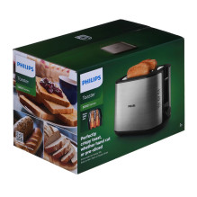 Philips Viva Collection HD2650 / 90 toaster 2 slice(s) 950 W Black, Stainless steel
