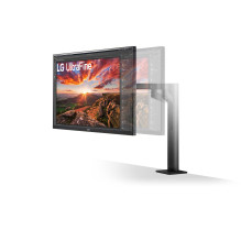 LG UltraFine Ergo LED ekranas 68,6 cm (27 colių) 3840 x 2160 pikselių 4K Ultra HD Black