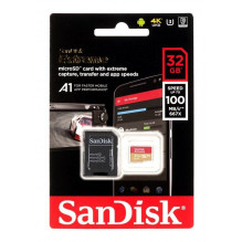 Atminties kortelė SanDisk Extreme microSDHC 32GB 100/ 60 MB/ s V30 A1 U3 4K (SDSQXAF-032G-GN6MA)