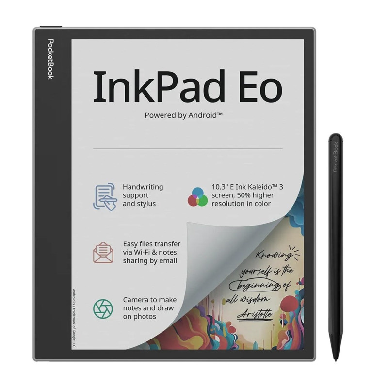Ebook PocketBook InkPad Eo 10,3&quot; E-Ink Kaleido 3 64GB WI-FI Mist Grey