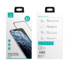 Ekrano apsauga &quot;USAMS Full Glue 5D&quot; Apple iPhone 12 Mini juodas 0.3mm
