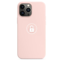 Dėklas &quot;Silicone Case&quot; skirtas iPhone 13 Mini / Chalk Pink / su įpakavimu