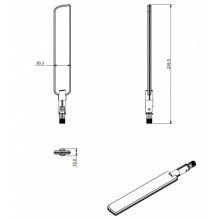 MIKROTIK IoT combo antenna for both LTE and LoRa® frequencies