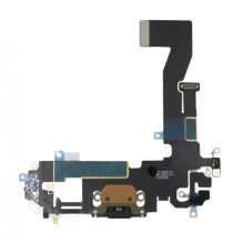 Krovimo lizdas skirtas iPhone 12 (12 Pro) su lanksčiąja jungtimi / Black / (100% originalu / iš įrenginio)