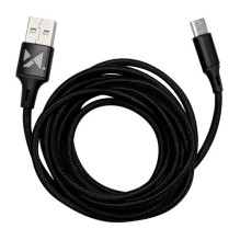 USB Kabelis Wozinsky &quot;WUC-C2B&quot; juodas &quot;Type-C&quot; 200cm
