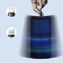 USB Kabelis Baseus &quot;Crystal Shine&quot; mėlynas &quot;Lightning&quot; 200cm