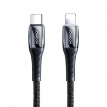 USB Kabelis Joryoom &quot;S-1224K2&quot; juodas &quot;Type-C / Lightning&quot; 120cm (iki 20W)