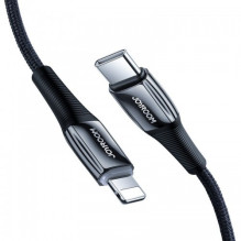 USB Kabelis Joryoom &quot;S-1224K2&quot; juodas &quot;Type-C / Lightning&quot; 120cm (iki 20W)