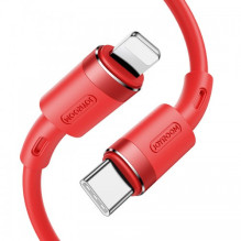 USB Kabelis Joyroom &quot;S-1224N9&quot; raudonas &quot;Type-C / Lightning&quot; 120cm (iki 20W)