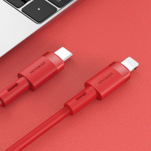 USB Kabelis Joyroom &quot;S-1224N9&quot; raudonas &quot;Type-C / Lightning&quot; 120cm (iki 20W)