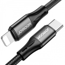 USB Kabelis Joyroom &quot;S-2024N1&quot; juodas &quot;Type-C / Lightning&quot; 200cm (iki 20W)