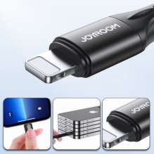 USB Kabelis Joyroom &quot;S-2024N1&quot; juodas &quot;Type-C / Lightning&quot; 200cm (iki 20W)