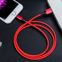USB Kabelis Wozinsky &quot;WUC-L1R&quot; raudonas &quot;Lightning&quot; 100cm