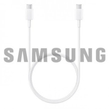 USB Kabelis Samsung EP-DA705BWE baltas 100cm &quot;Type-C / Type-C&quot; 25W / 100% Genuine / 