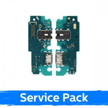 Krovimo lizdas skirtas Samsung A047 A04s su lanksčiąja jungtimi / plata (Service Pack)