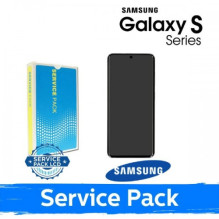 Ekranas skirtas Samsung S908 S22 Ultra juodas (Service Pack) (NF version)