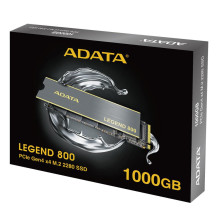 SSD, ADATA, LEGEND 800, 1TB, M.2, PCIE, NVMe, 3D NAND, Rašymo greitis 2200 MB/s, Skaitymo greitis 3500 MB/s, TBW 600 TB,