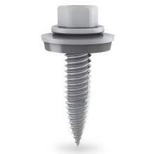 Self-tapping screw 6x25mm, stainless steel with EPDM, for PV panels mounting, 4000pcs