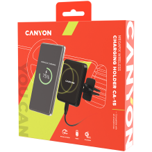 CANYON car charger CA-15 15W Megafix Wireless Magnetic Black