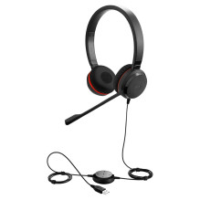 Jabra Evolve 20SE UC Stereo Headset Wired Head-band Office / Call center USB Type-A Bluetooth Black