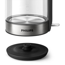 Philips 5000 series HD9339 / 80 electric kettle 1.7 L 2200 W Black, Stainless steel, Transparent