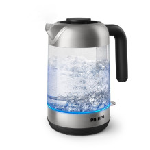 Philips 5000 series HD9339 / 80 electric kettle 1.7 L 2200 W Black, Stainless steel, Transparent