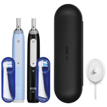 Braun Oral-B iO 3 electric toothbrush set DUO BLACK &amp; BLUE