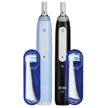 Braun Oral-B iO 3 elektrinių dantų šepetėlių rinkinys DUO BLACK &amp; BLUE